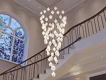 Chandelier HABERDASHERY BLM-CO4-NP/GP-CPA-PWG/PWM