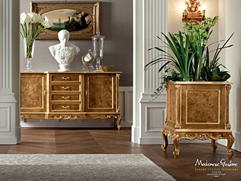 Solid Wood Plant Pot Modenese Luxury Interiors 12666 factory MODENESE GASTONE from Italy