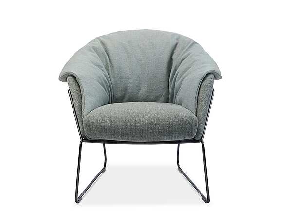 Garden armchair with removable cover fabric Saba New York Outdoor factory SABA from Italy. Foto №2