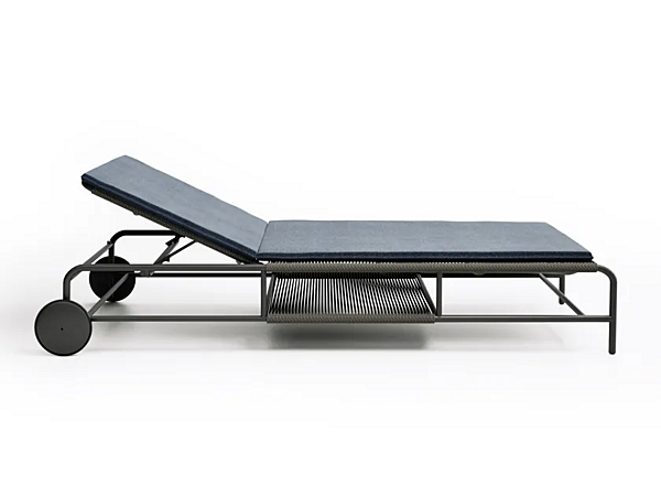 Aluminium Sun Lounger with Castors Air Atmosphera factory ATMOSPHERA from Italy. Foto №1