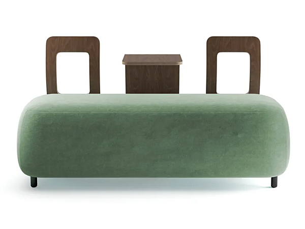 Upholstered bench with back Vice Versa Big by INNOVA Imbottiti factory Innova Imbottiti from Italy. Foto №1