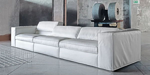 Three-Seater Fabric Sofa with Soft Back Saba Up factory SABA from Italy. Foto №5