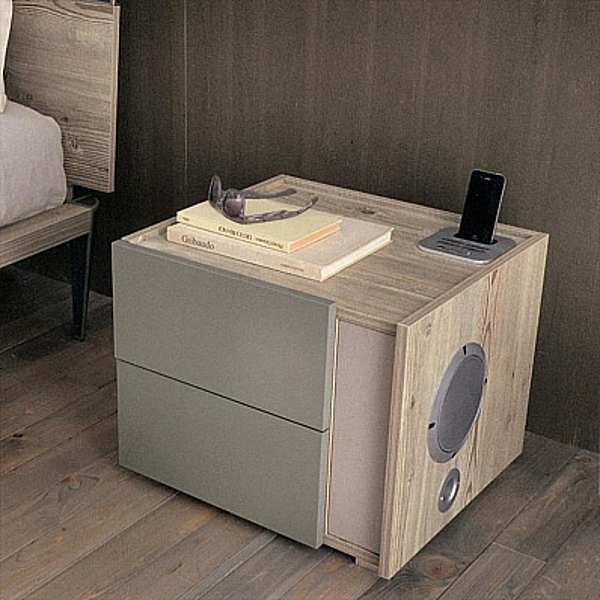Bedside table OLIVIERI Sound CM411 factory OLIVIERI from Italy. Foto №1