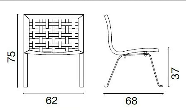 Tanned Leather Easy Chair NET FASEM NET W factory FASEM from Italy. Foto №10