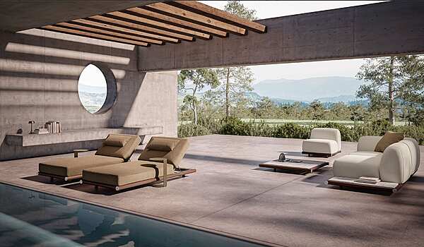 Chaise lounge RUGIANO PUAM/S1 factory RUGIANO from Italy. Foto №3