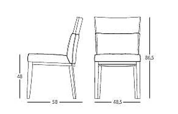 Chair MONTBEL 00930 factory MONTBEL from Italy. Foto №3