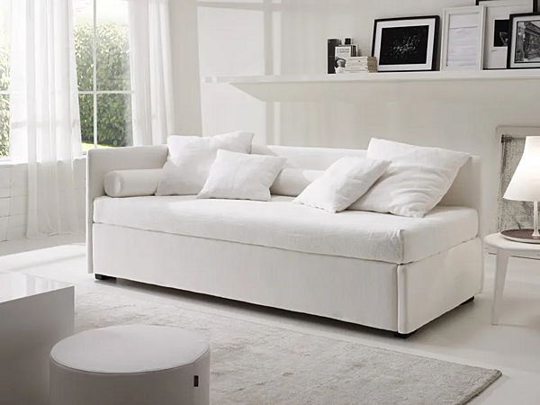 Two-Seater Sofa Bed with Upholstered Back Duomo Design Whiff factory Duomo Design from Italy. Foto №1