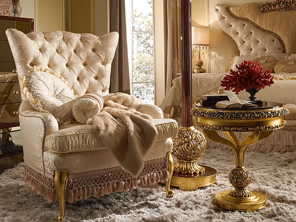 Tufted Velvet Armchair A.R. Arredamenti Grand Royal 1437 factory A.R.ARREDAMENTI SRL from Italy. Foto №1