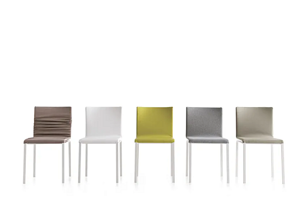 Fabric chair with upholstered back LAGO Dangla factory LAGO from Italy. Foto №10