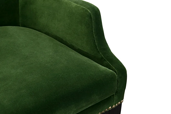 Velvet stool with armrests BRABBU Dukono factory BRABBU from Italy. Foto №7