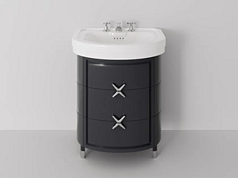 Floor standing wooden vanity unit with integrated washbasin Park Avenue Jodie PKRJODIE