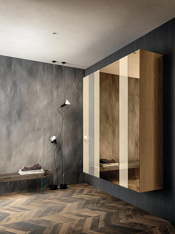 Wall Mounted Glass Wardrobe LAGO N O W 2742 2742 factory LAGO from Italy. Foto №2