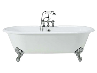 Freestanding Violet Cast Iron Bathtub on Legs Gentry Home factory Gentry Home from Italy