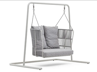 2-Seater Powder Coated Aluminium Garden Swing Seat VARASCHIN Tibidabo 1421, 1422