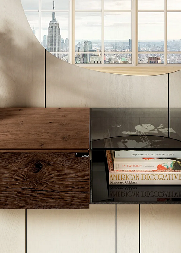 Glass console table LAGO 36E8 Glass 1364 factory LAGO from Italy. Foto №2