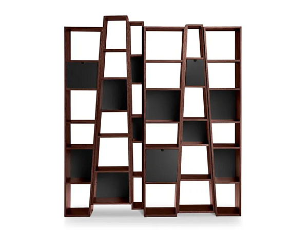 Freestanding Wood Veneer Bookcase Beat i 4 Mariani factory i 4 Mariani from Italy. Foto №1