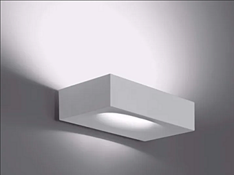 LED Dimmable Wall Light Aluminium Melete Artemide 1634010A, 1633W10A, 1633010A factory Artemide from Italy