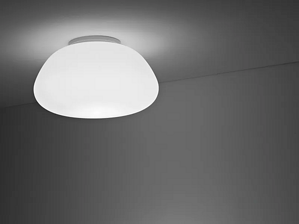 Glass ceiling lamp Fabbian Lumi Poga factory Fabbian from Italy. Foto №1
