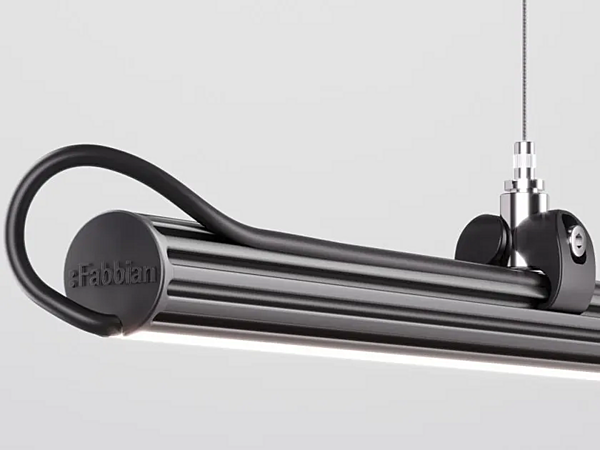 LED pendant lamp anodized aluminum Fabbian Freeline F44 factory Fabbian from Italy. Foto №4