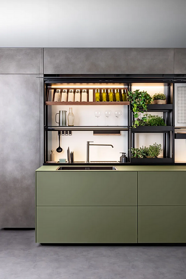Glass Fitted Kitchen Artematica Vitrum by Valcucine with New Logica factory VALCUCINE from Italy. Foto №2