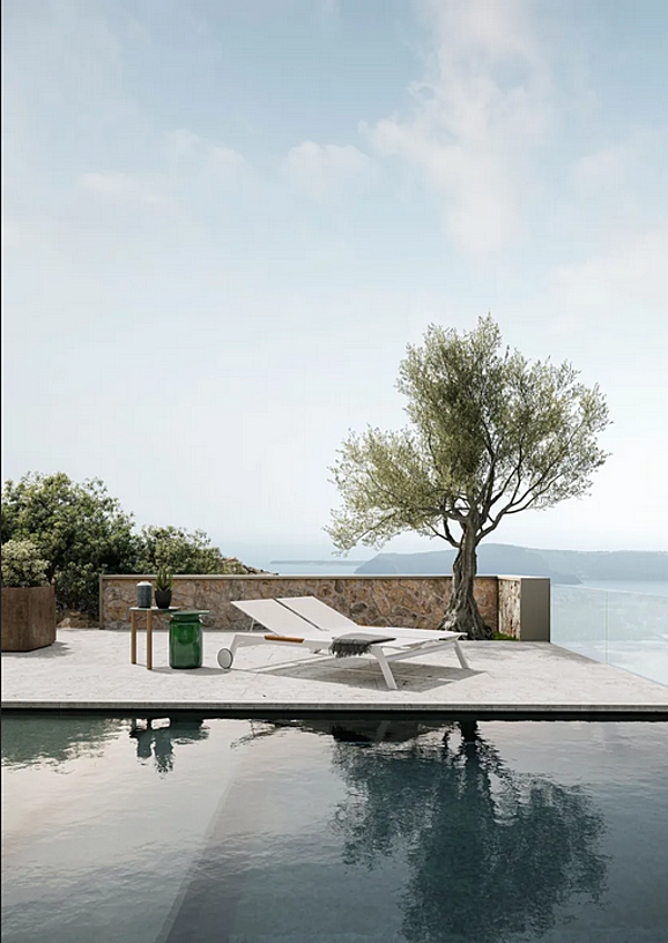 Double Sun Lounger in Textilene and Aluminium Nevada Atmosphera factory ATMOSPHERA from Italy. Foto №2