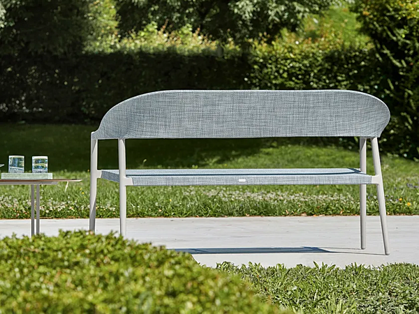 Garden Sofa for Two with Powder Coated Aluminium Frame VARASCHIN Clever 229D25, 229D23 factory VARASCHIN from Italy. Foto №3