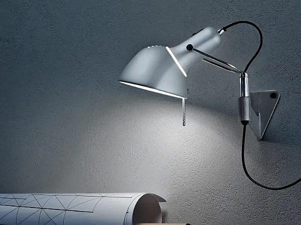 Adjustable Aluminium Wall Lamp Naomi Lumina 330 factory Lumina from Italy. Foto №2