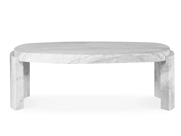 Low Carrara Marble Coffee Table BRABBU Tacca factory BRABBU from Italy. Foto №2