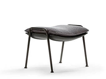 Fabric footstool Arabesque Poltrona Frau factory POLTRONA FRAU from Italy