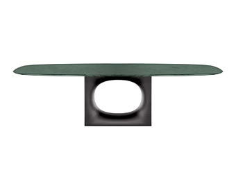 Oval coffee table glass Kristalia Holo
