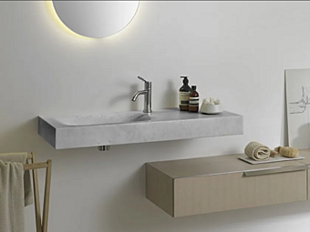 Rectangular Carrara Marble Washbasin AGAPE 815 Rectangular Carrara Marble Washbasin AGAPE 815 factory Agape from Italy