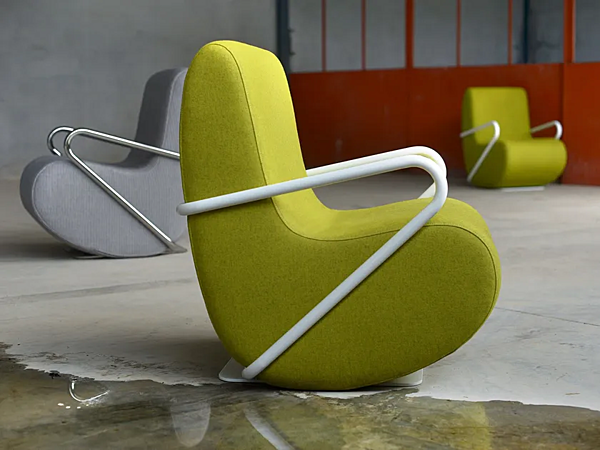 Fabric easy chair with armrests Adrenalina Nina IMB1050332 factory ADRENALINA from Italy. Foto №5