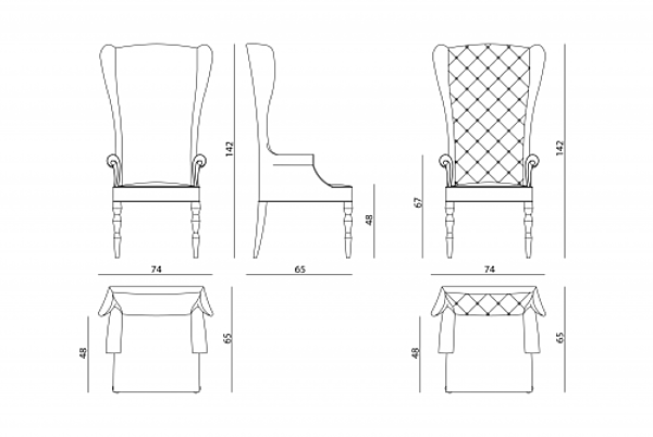 Armchair VISIONNAIRE (IPE CAVALLI) SIEGFRID factory VISIONNAIRE (IPE CAVALLI) from Italy. Foto №7