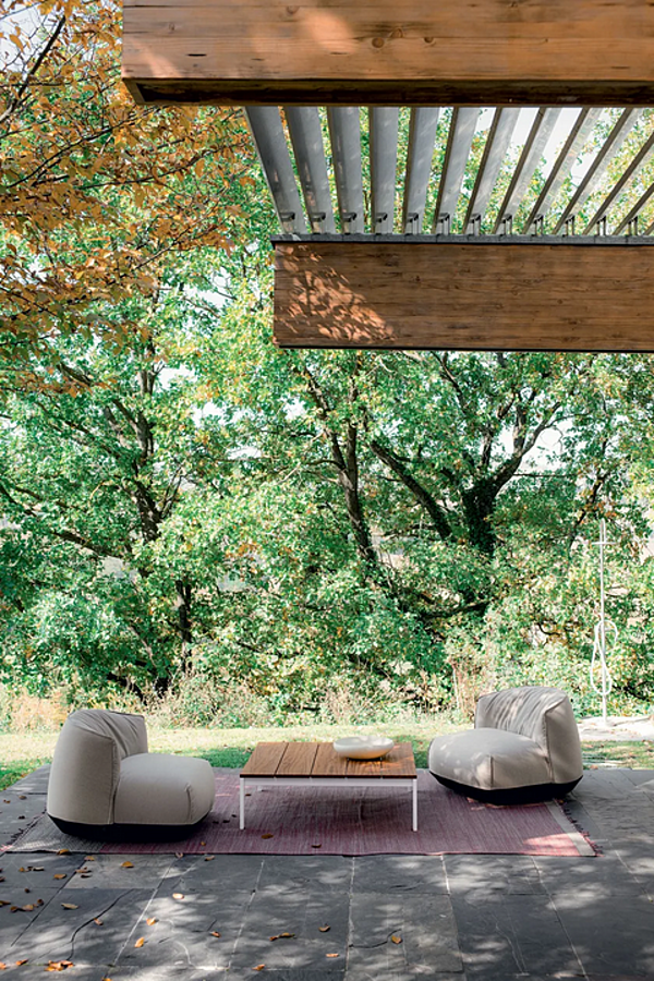 Sunbrella garden armchair with armrests Kristalia Brioni outdoor factory Kristalia from Italy. Foto №21