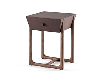 Solid Wood Bedside Table Seranas BertO factory BertO from Italy
