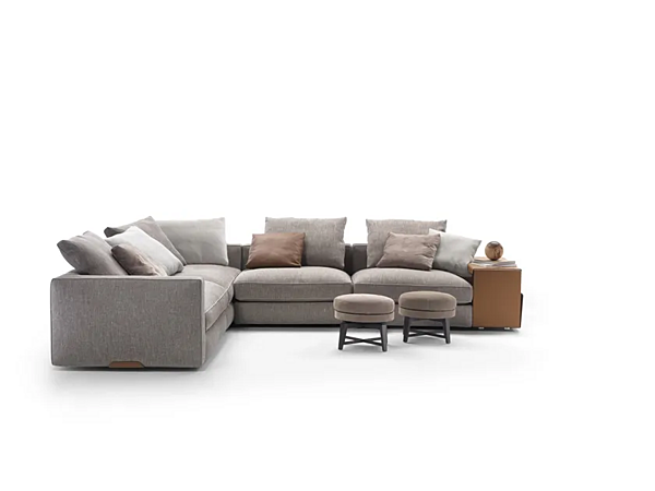 Corner sectional fabric sofa Harper FLEXFORM factory FLEXFORM from Italy. Foto №3