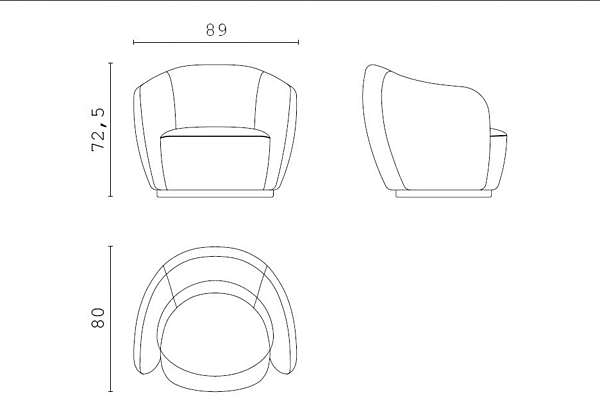 Fabric Easy Chair Isabel CPRN HOMOOD factory CPRN HOMOOD from Italy. Foto №4