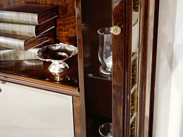 Freestanding wooden bookcase A.R. Arredamenti Grand Royal 407 factory A.R.ARREDAMENTI SRL from Italy. Foto №2