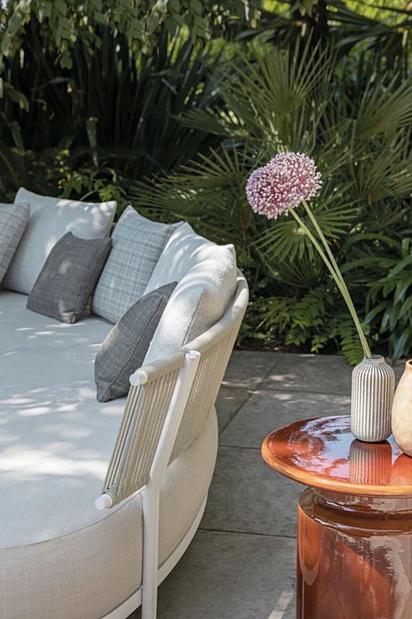 Curved Fabric Garden Sofa for Two Atmosphera Loto factory ATMOSPHERA from Italy. Foto №10