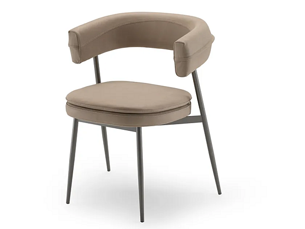 Upholstered fabric chair with armrests ZANOTTA NENA 2262 factory ZANOTTA from Italy. Foto №6