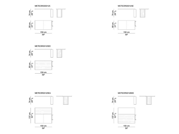 Wooden meeting table Meteora i 4 Mariani factory i 4 Mariani from Italy. Foto №8