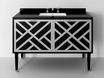 Floor standing wooden vanity unit with drawers Park Avenue Cora 2S PKRCORA2SCES