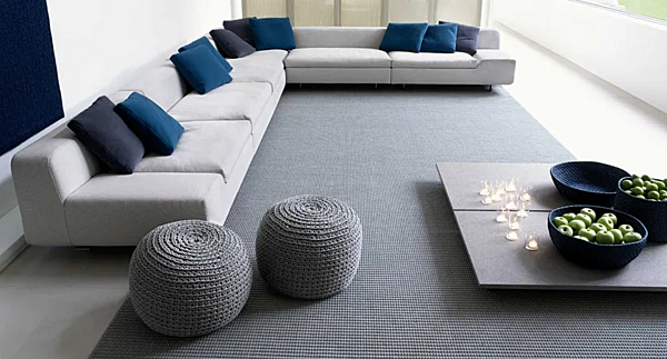 Fabric pouf Picot by Paola Lenti B48A, J04A, B48B factory PAOLA LENTI from Italy. Foto №2