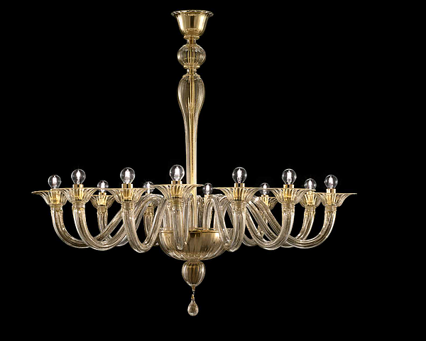 Chandelier Barovier&Toso Valiant 5507/12 factory Barovier&Toso from Italy. Foto №1