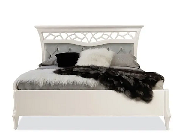 Double bed with tufted headboard MARZORATI Montecarlo factory MARZORATI from Italy. Foto №1