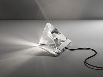 LED crystal table lamp Tripla Fabbian LED crystal table lamp Tripla Fabbian factory Fabbian from Italy