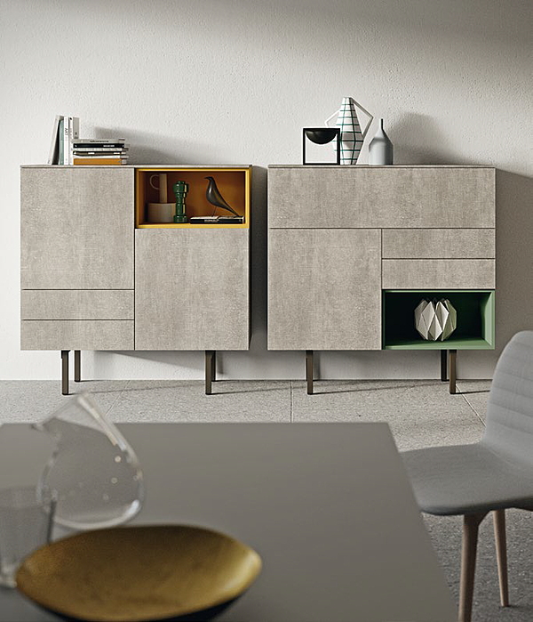 Chest of drawers Siloma LS01-3 factory Siloma from Italy. Foto №1