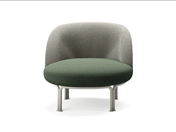 Fabric Easy Chair with Armrests Merge INNOVA Imbottiti factory Innova Imbottiti from Italy. Foto №2