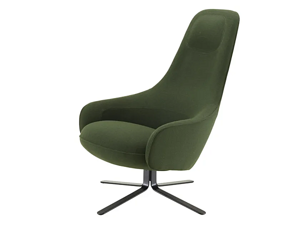 Fabric Armchair with Armrests and 4 Spoke Base LIGNE ROSET Moa 19500105 factory LIGNE ROSET from Italy. Foto №2