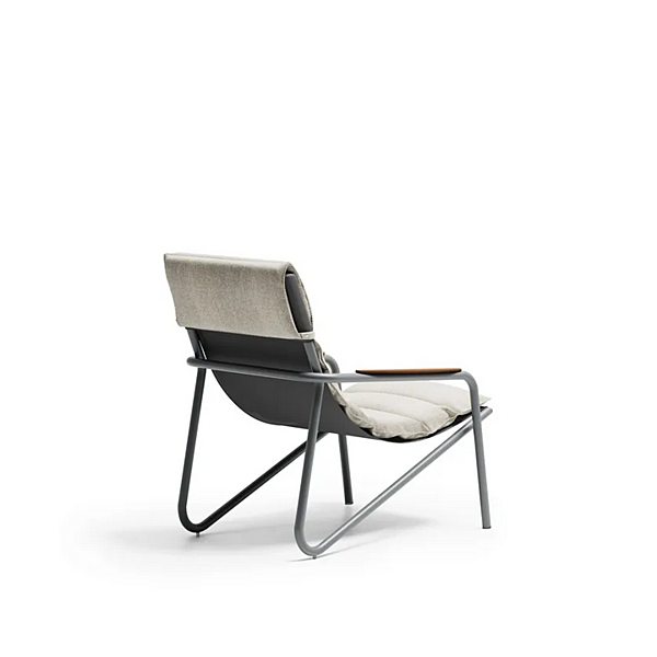 Aluminium deck chair with armrests Atmosphera Zante factory ATMOSPHERA from Italy. Foto №9